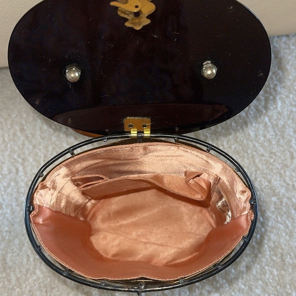 Dorset Rex Fifth Avenue 1950s Magic Weave Woven Metal Box Basket Purse Handbag - Picture 7 of 13